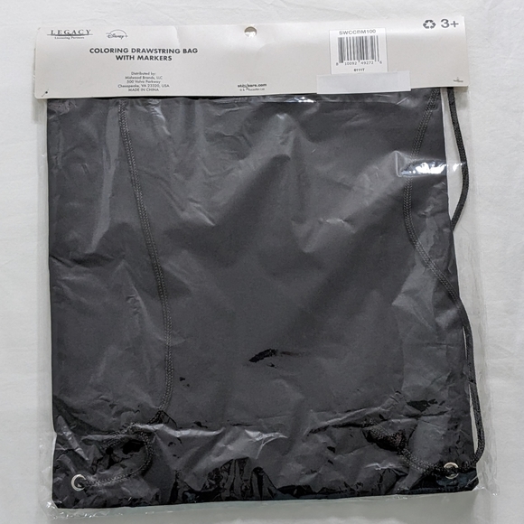 Star Wars The Mandalorian Precious Cargo Coloring Drawstring Bag With Markers - Picture 2 of 2